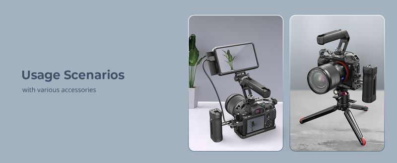 SmallRig ARRI Locating Holes Tiny, Weight 113g, Portable Camera Top Handle For Sony Canon Nikon 4757_voghion.com