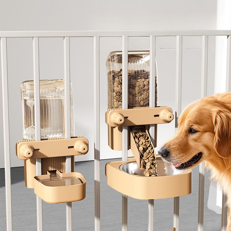 Hondendispenser, kattendrinkbak, automatische voerbak, dikke en dunne kooi, hangende waterfles voor tweeërlei gebruik, huisdierbenodigdheden_voghion.com