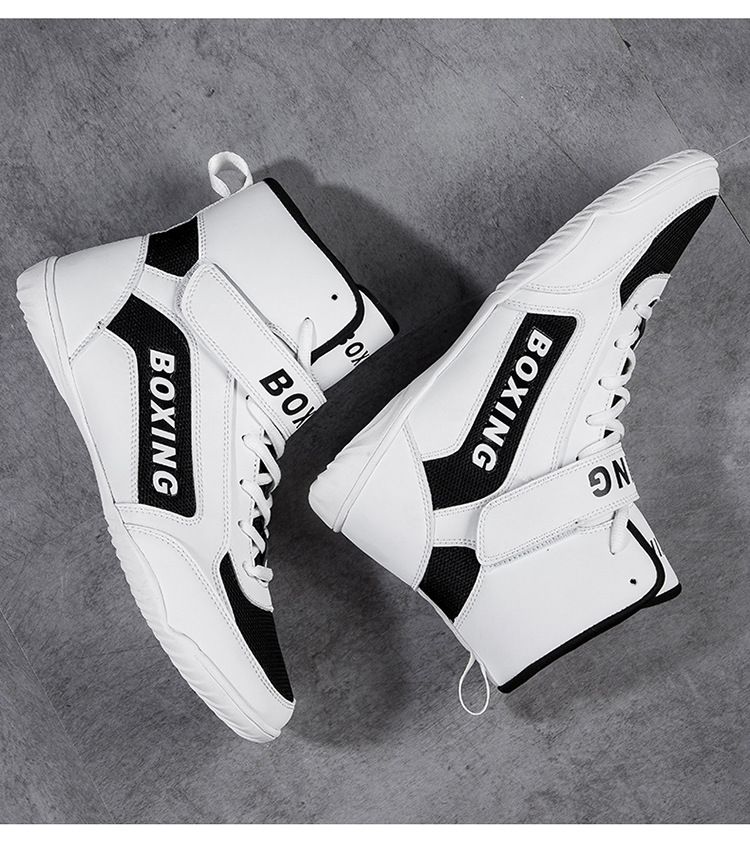 Nouvelles chaussures d'entraînement complètes pour hommes, grandes tailles, chaussures de boxe professionnelles, chaussures d'entraînement au squat, chaussures de lutte Zhongbang_voghion.com