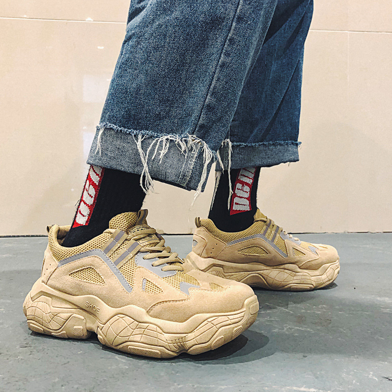 Scarpe casual da uomo per studenti, stile coreano, primavera e autunno 2025, con sneakers riflettenti ING Trend e papà_voghion.com
