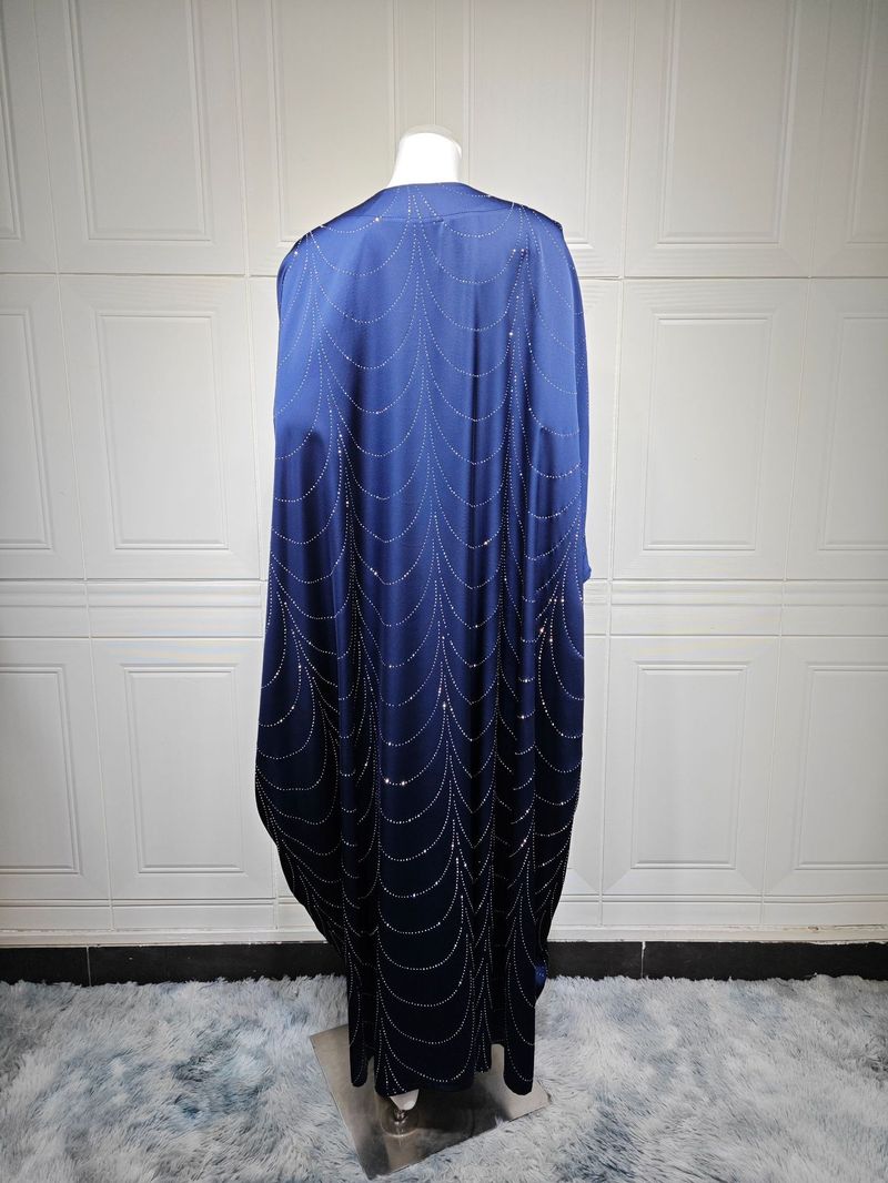 Women's Clothing Modest Spring And Summer New Women's Fashion Loose Hot Diamond Robe Dress_voghion.com