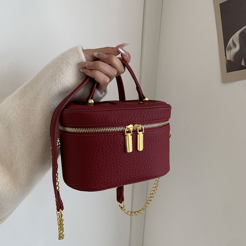 Borsa a tracolla singola da donna, modello cilindro, modello mini, modello 2025, semplice e versatile_voghion.com