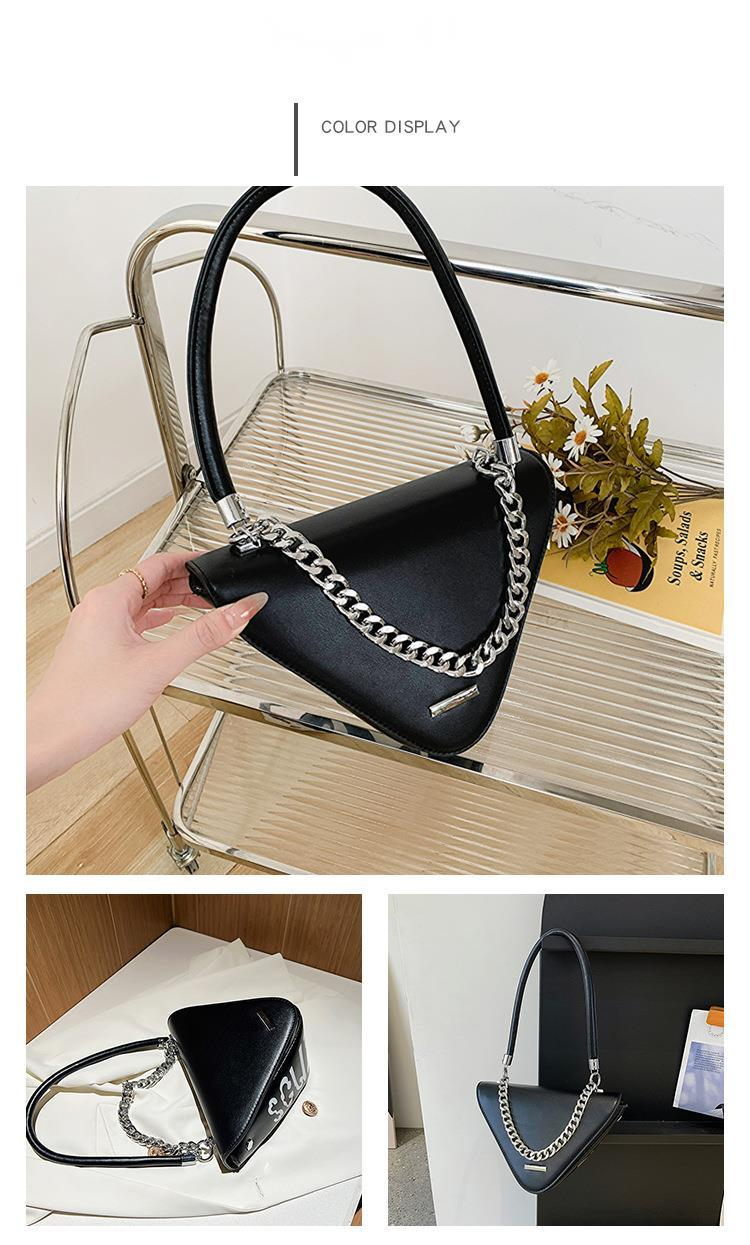 2023 Borsa a tracolla singola da donna nuovissima personalizzata con lettera alla moda Triangolo a forma di strada per ragazza piccante_voghion.com