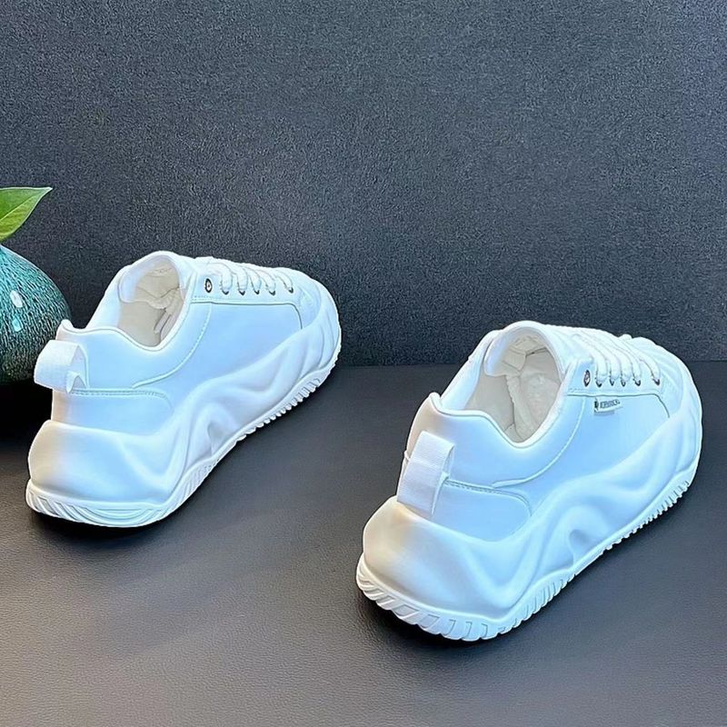 Chunky Sneaker Mænd Designer Board Mode Casual Microfiber Læder Åndbar Højde Løbesko med øget platform_voghion.com