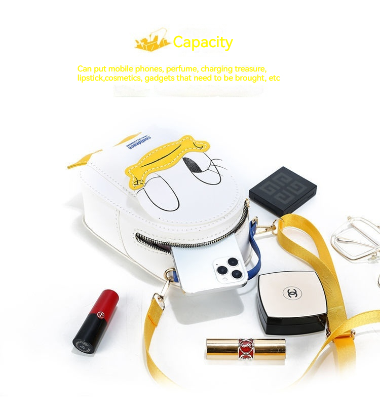 DIY Weiblicher Cartoon, handgemachte gewebte selbstgemachte Materialtasche, süßer Rucksack, Geschenk für Freundin_voghion.com