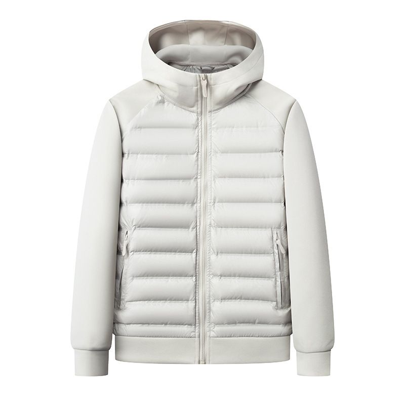 2025 Autumn Winter Warm Hooded Men's Down Jacket Solid Color Casual Loose Fashion Versatile Youth Trendy Coat Men_voghion.com