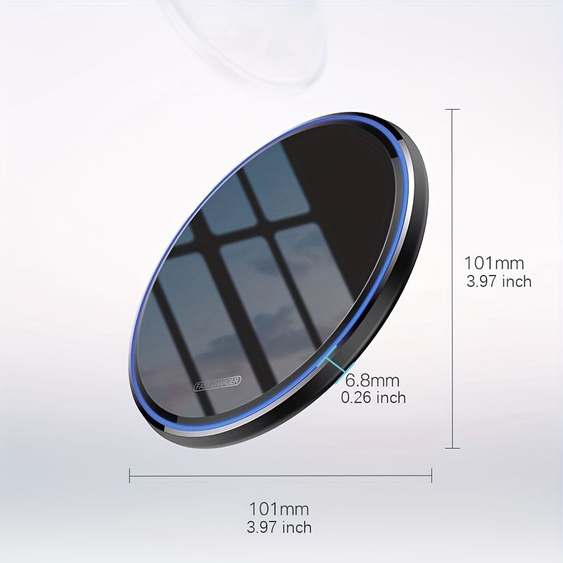 Γρήγορος ασύρματος φορτιστής-Universal Compatibility-Qi-Certified-Για 15/14/13/12, Samsung Galaxy S24 έως S8, Note 20/10, Z Fold/Flip-Non-slip Charging Pad_voghion.com