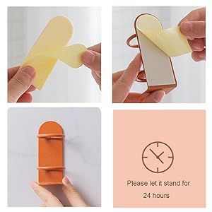 Mighty Umweltfreundlicher Zahnbürstenhalter – Wandmontage, kein Bohren, Schwarzer Badezimmer-Organizer EU_voghion.com