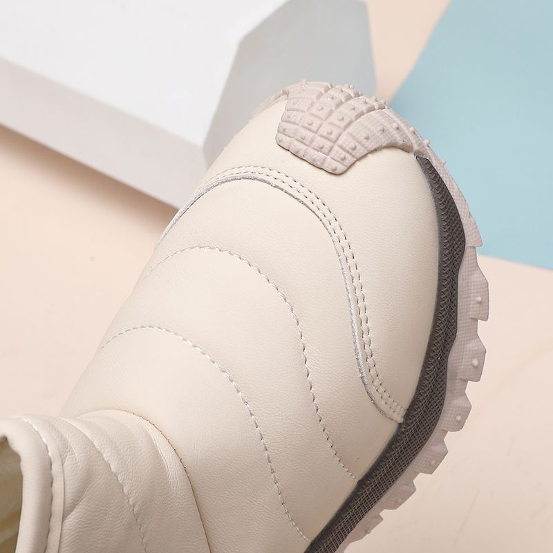 Stivali da neve per bambini autunno 2024 26-36 per ragazzi e ragazze, scarpe da pane con suola spessa e tubo corto con veet per tenere al caldo_voghion.com