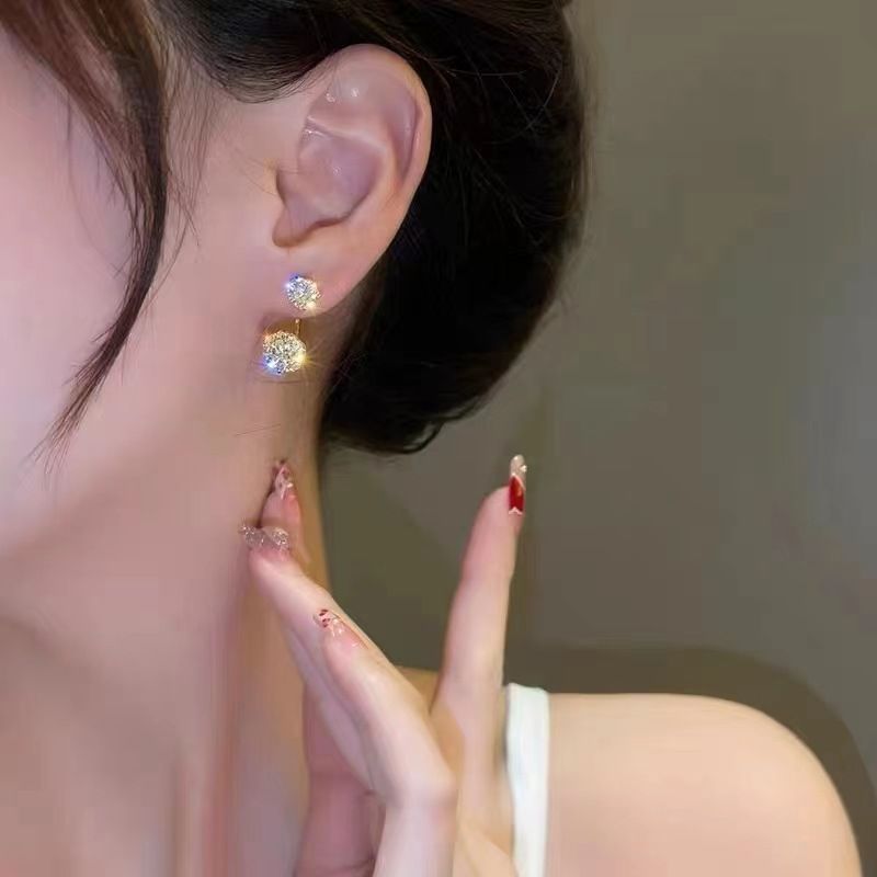 Women's earrings new trendy high-end temperament round face modification earrings for women summer niche design small fragrant earrings_voghion.com
