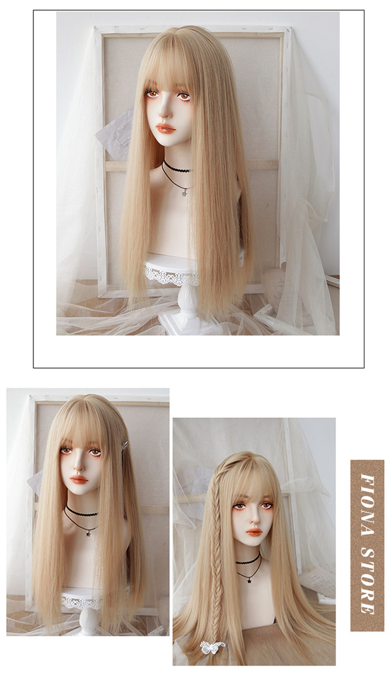 Kuum müük XIYUE pikad naturaalsed lainelised plaatinablondid tukkidega Cosplay peo lolita sünteetilised parukad naistele kuumakindlast kiust_voghion.com
