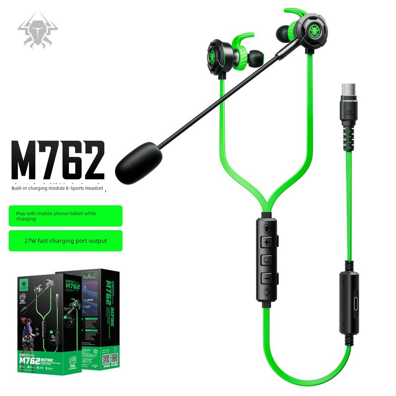Plextone M762 kara uzlādes vadu spēļu austiņas planšetdatoram ātra uzlāde, spēlēšanās ar kviešiem, ēdot vistu ar dzirdes funkciju_voghion.com