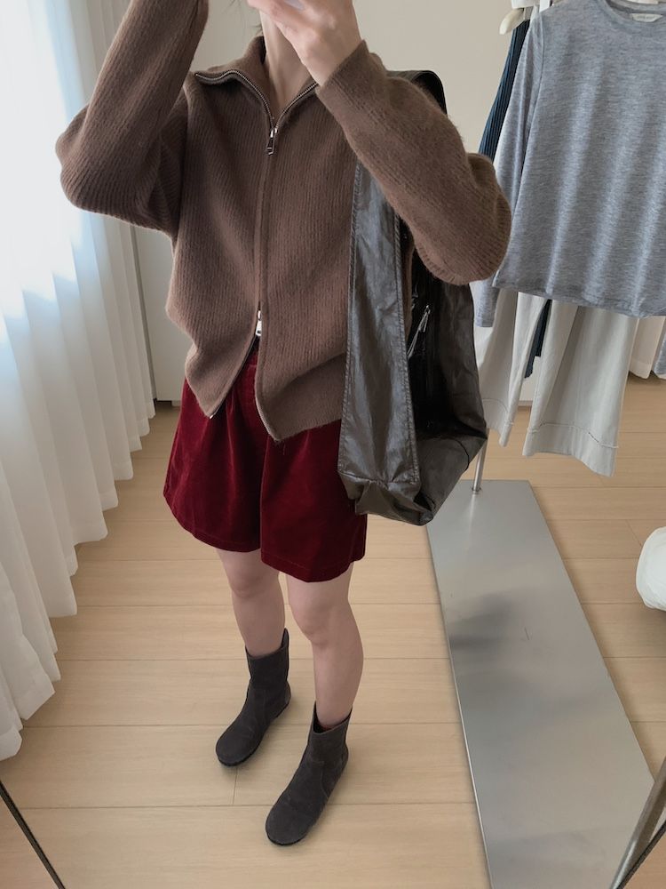 Herbst und Winter dicke doppelköpfige Reißverschluss High Neck Pullover Stehkragen Wolljacke_voghion.com