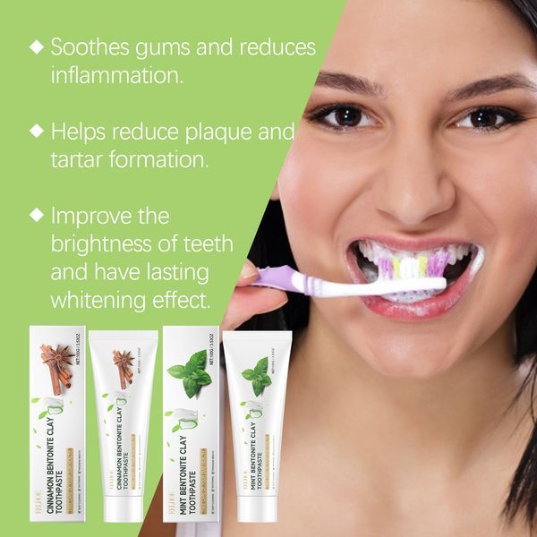 EELHOE Volcanic Ash Tooth Cleaning Toothpaste Improves Yellow Teeth And Gently Cleans Tooth Dirt Daily Care Toothpaste_voghion.com