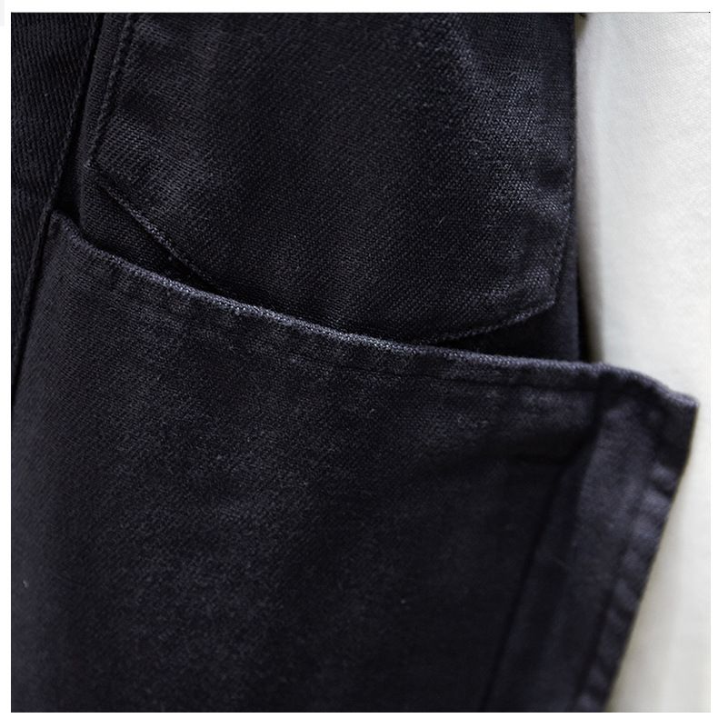 Herreklær ny herrejakke ensfarget trendy denimklær uformell slank denimjakke menn_voghion.com