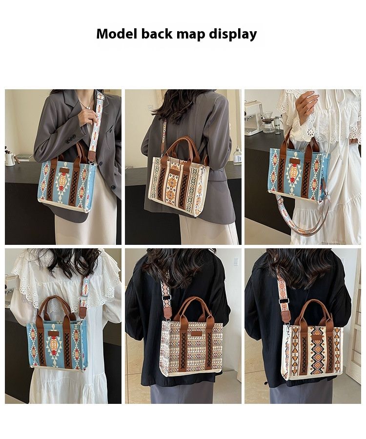 Damen Tote Schultertasche Bohemian Aztec Handtasche_voghion.com
