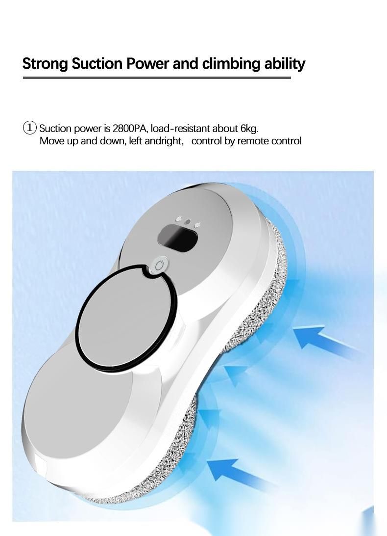 Robot limpiador de ventanas automático para exteriores, de doble uso, para uso en seco y húmedo, con cristales ultrafinos y pulverizador de agua inteligente._voghion.com
