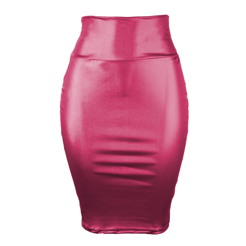 Gonna da donna gonna in similpelle gonna alla moda gonna sexy elastica a vita alta taglie forti_voghion.com