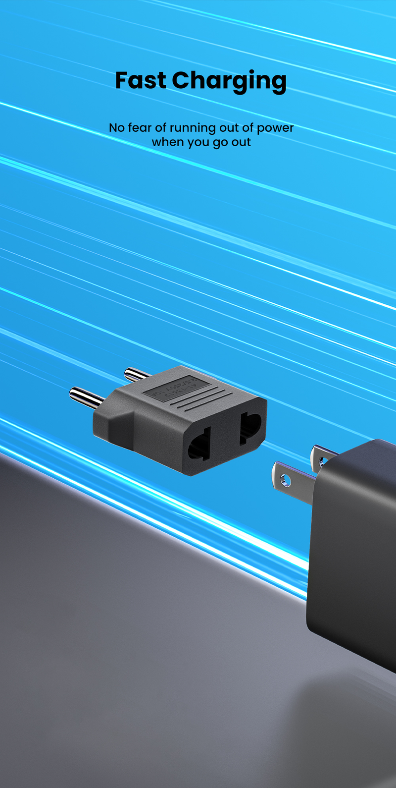 Eiropas gab. KR spraudņa adapteris ASV uz ES spraudņa adapteris Ceļojumu strāvas adapteris Strāvas adapteris Lādētāja ligzda Maiņstrāvas ligzda_voghion.com