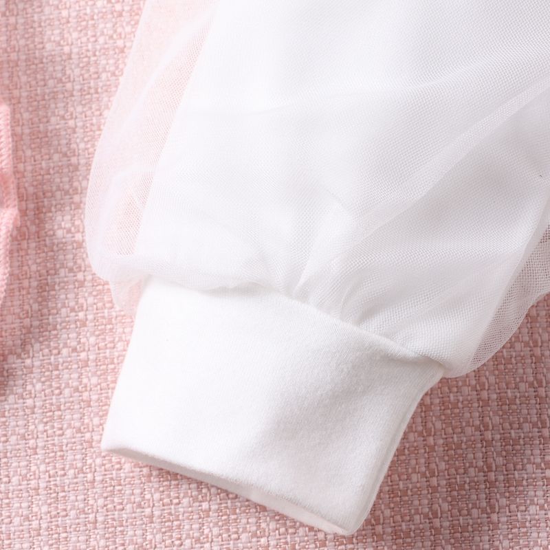 Dětské oblečení Malé šifonové gázové nafouklé rukávy s tvídovou krajkou, letní šaty přes rameno pro dívky a děti_voghion.com