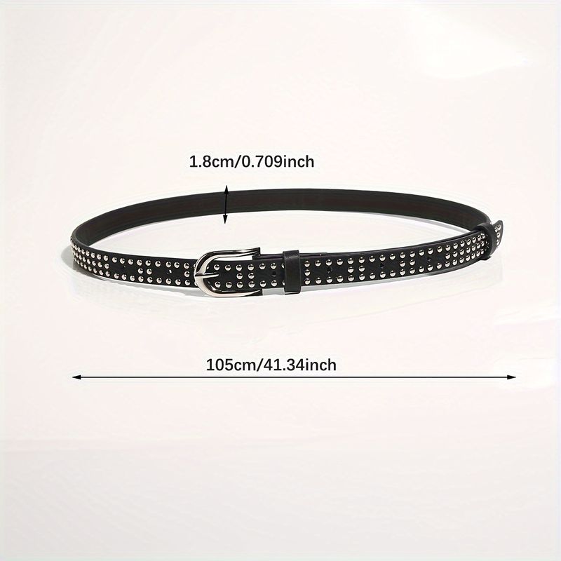 Neuer Liu Nail Fashion Punk-Stil breiter personalisierter Damen-Jeans-Universalgürtel_voghion.com