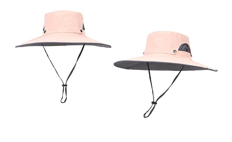 Detachable Top Mesh Fisherman Hat - UPF 50+ Sun Protection For Men & Women - Western Style With Foldable Brim_voghion.com