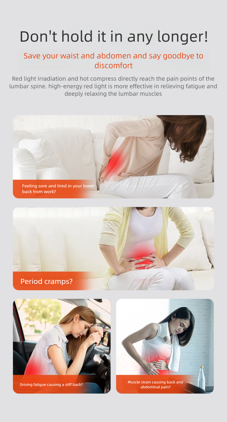 Massage Belt Heating Full Burn Body Silicone Exercise Abdominal Device EMS Waist Shaping_voghion.com