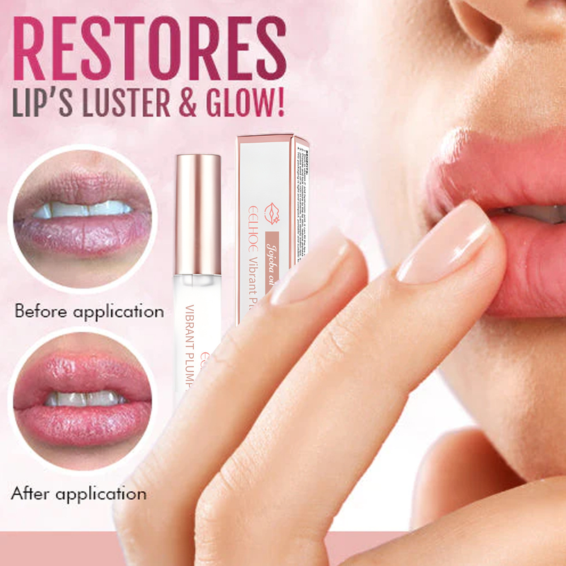 Brillo labial hidratante y voluminizador EELHOE, anti-labios agrietados, aclara las líneas de los labios, humectación de labios, humectación y cuidado de los labios carnosos_voghion.com