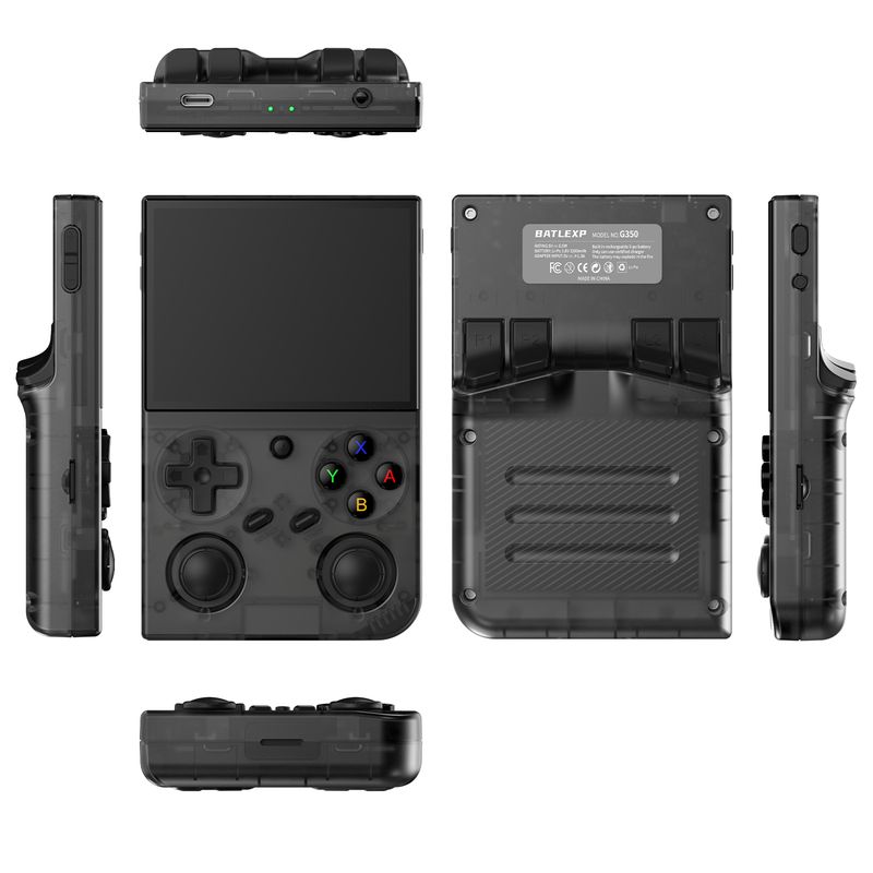 BATLEXP G350 Retro Handheld Game Console Linux 64-bit System 3.5" IPS Screen RK3326 Portable Pocket Video Player 64GB_voghion.com