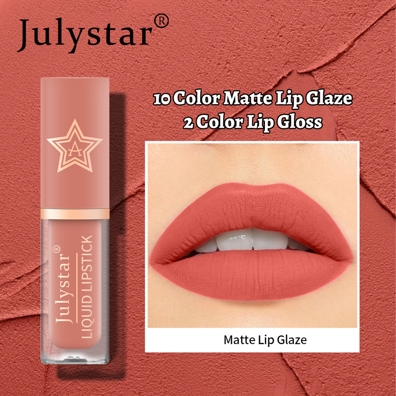 Lip Gloss Makeup Natural Three Dimensional Matte Star Lip Glaze Moisturizing Long Lasting Non Fading Non Stick Pearlescent Lipstick_voghion.com