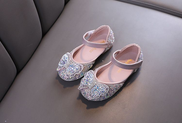 Neu Damen Baby Mädchen Mädchen Prinzessin Diamant Einzelnen Schuhe Leder Schuhe Dance Performance_voghion.com