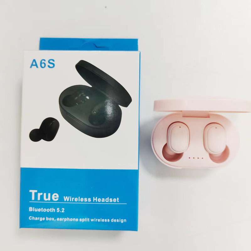 Bluetooth-oortelefoons A6S Draadloze stereobas Dual TWS Gaming-ruisonderdrukking Sport-oordopjes_voghion.com