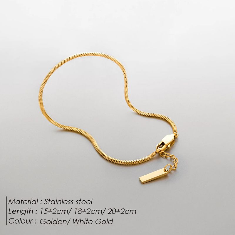 Bracciale in acciaio al titanio di alta qualità, elegante e alla moda, con osso di serpente, da uomo, Chihang Jewelry_voghion.com