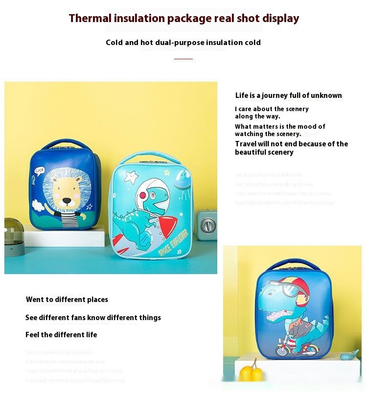 New Unicorn Lunch Box Bag Bento Bag with Insulation and Large Capacity New Portable Oxford Cloth Children's Cartoon Lunch Bag_voghion.com