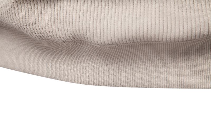 Felpa con cappuccio in pile con mezza zip da uomo - Elegante colletto alto, calda e comoda, casual da casa (blu navy, nero, verde militare, grigio chiaro, beige)_voghion.com