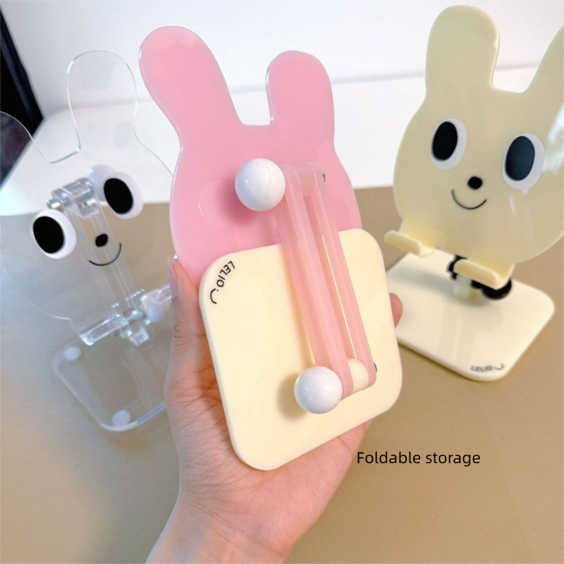 Supporto per telefono a forma di cartone animato, pieghevole, regolabile, per guardare programmi, tablet, streaming live, universale, da tavolo_voghion.com