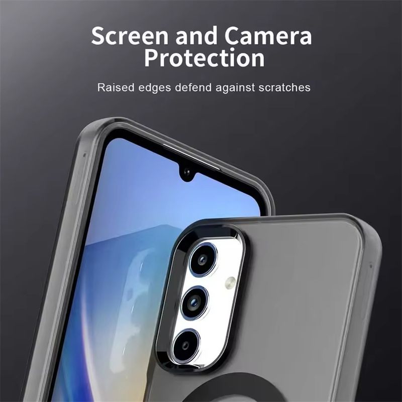 Per custodia magnetica per telefono per Samsung Galaxy A55 A56 A36 A35 A26 A25 A06 A05 M55 M35 Clear Candy Wireless Charging Cover_voghion.com