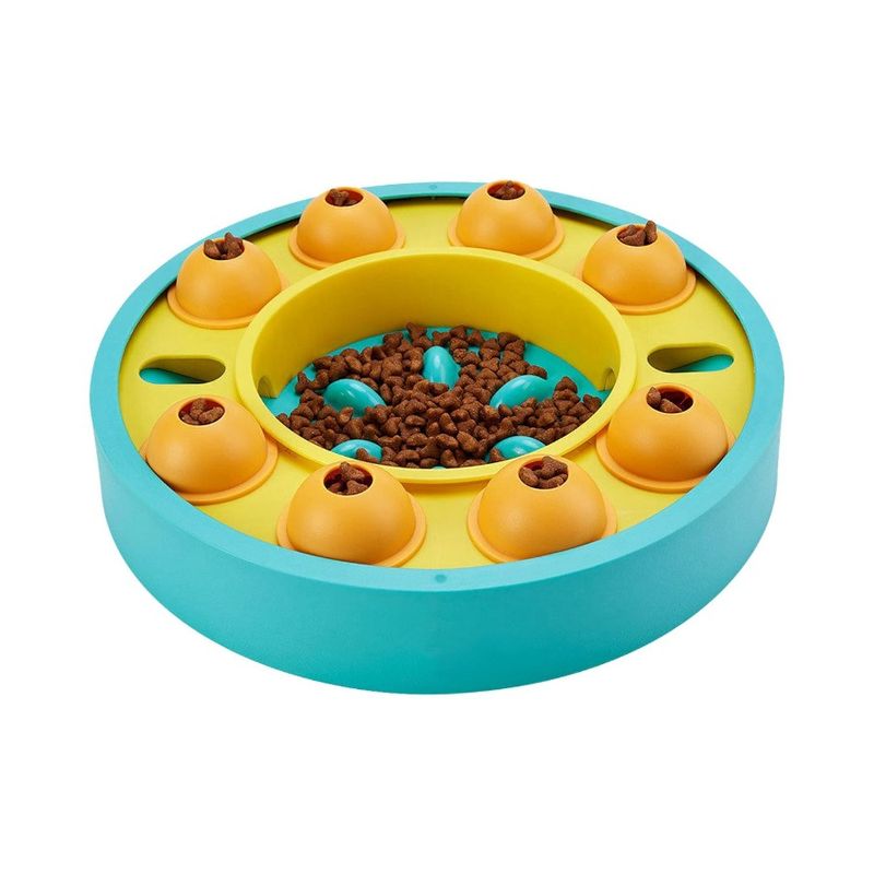 Slow Dog Treat Puzzle Toy Bowl Food Feeding Dog Toy Interactive Feeder Dispensing_voghion.com