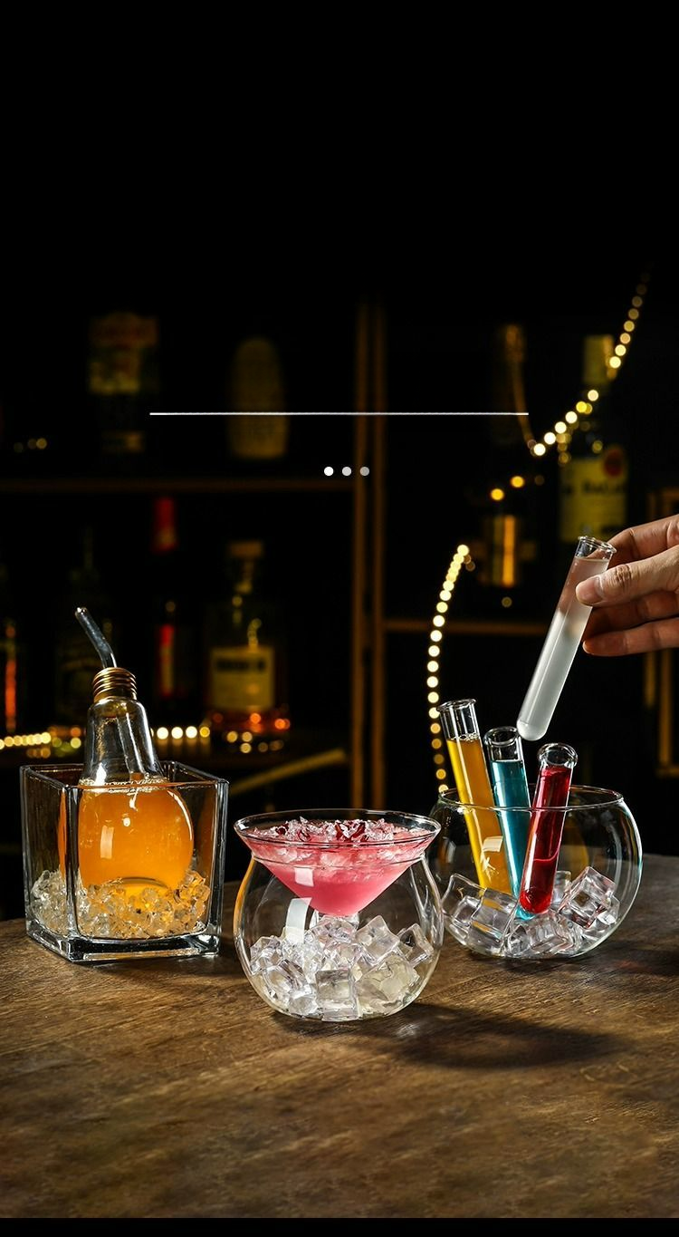 Creative Cocktail High-end Internet Celebrity Bar Drinkware Special Ins Straw Crystal High Appearance Glass Cup_voghion.com