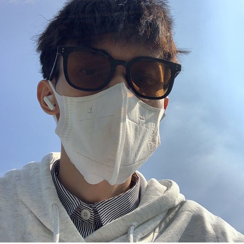 Occhiali da sole da vista snellenti quadrati polarizzati stile coreano INS color tramonto per donne con viso rotondo, per uomo_voghion.com