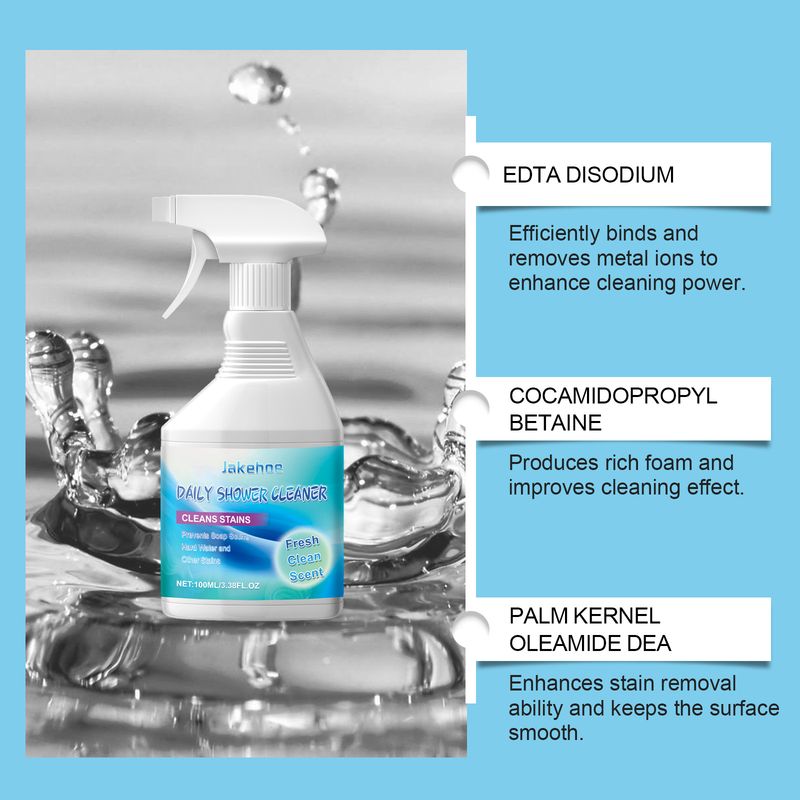 Jakehoe Shower Cleaner, Toilet Toilet Tub Wash Basin Tile Decontamination Cleaning Spray_voghion.com