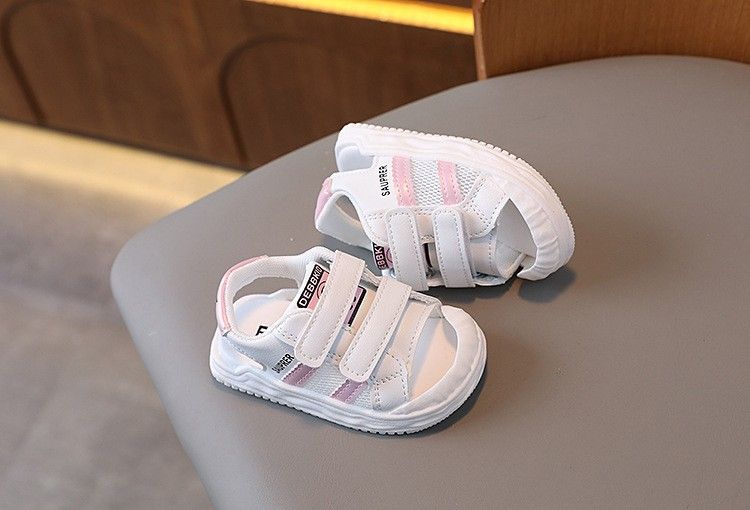 Kinderschuhe Sommer Jungen Sandalen Baby Weiche Sohle Kinder Kleinkinder Kleine Weiße Atmungsaktive Schuhe_voghion.com
