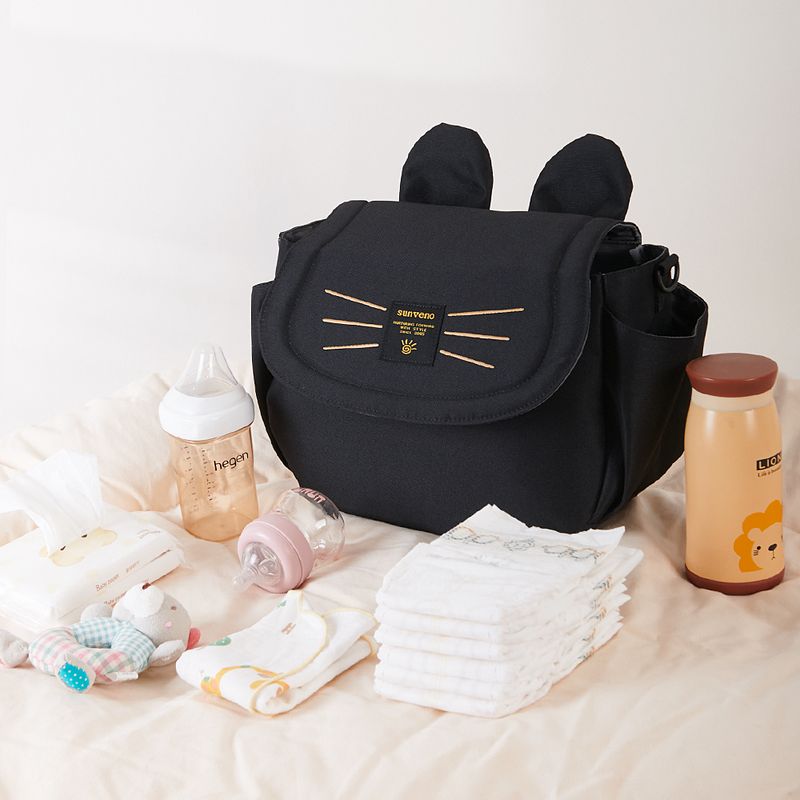 Sunveno Katze Windel Große Kapazität Mama Reisetasche Mutterschaft Universal Baby Kinderwagen Taschen Organizer_voghion.com