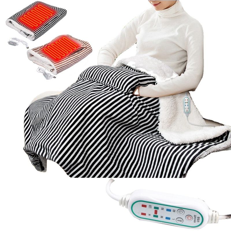 Coperta elettrica calda con scaldamuscoli USB per ufficio e casa_voghion.com