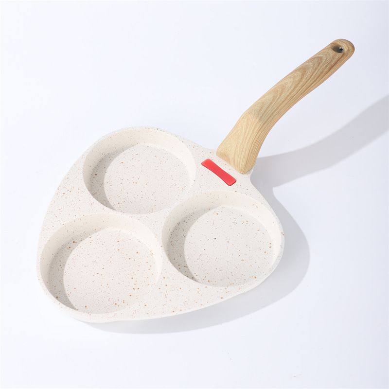 3-Hole Breakfast Maifan Stone Special For Frying Eggs Non-Stick Steak Egg Pancake Pan_voghion.com