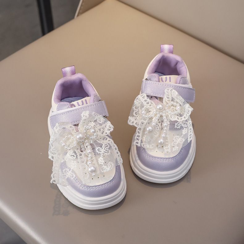SHLIANG Mädchen Prinzessin Schuhe Rosa Niedliche Turnschuhe Schleife Weiche Sohle Kleinkind Schuhe Mode Bequeme Alltagskleidung Kinderschuhe Y0680_voghion.com