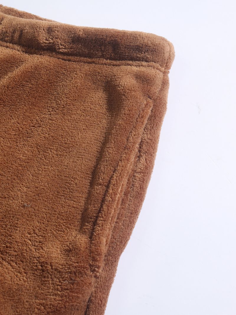 Conjunto de sudadera y jogger de polar extragrande para hombre: ropa de estar por casa acogedora para el invierno (tallas S-2XL, 260 g/m², manga raglán, gris, negro y camel)_voghion.com
