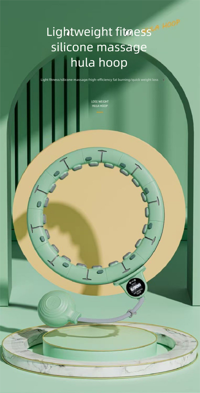 voor vrouwen, buikspierversteviging, afneembaar en splitsbaar, stil, antislip, taillevriendelijk, slimme hula-hoep met telfunctie_voghion.com