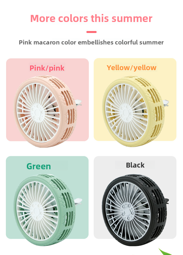 Flash F203A USB Ventilatore Luce di Sfiato LED Forniture Creative per Interni Auto_voghion.com