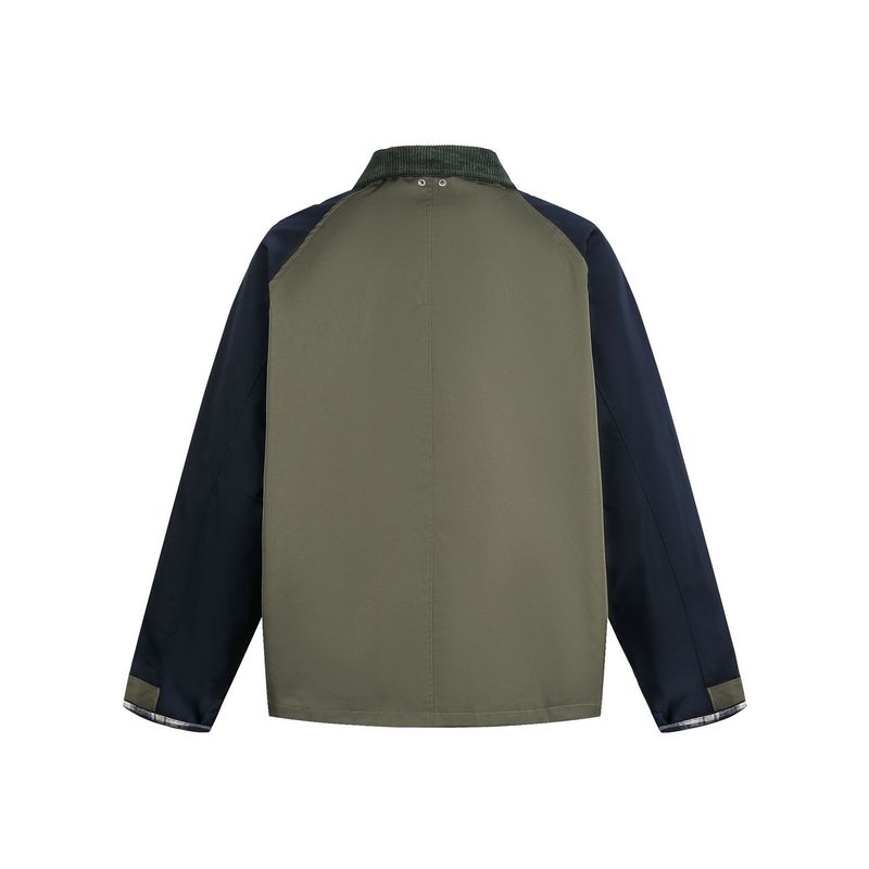 Eon Modish 25 Herbst Neue Amerikanische Mode High Street Persönlichkeit Patchwork Lockerer Jackenmantel_voghion.com